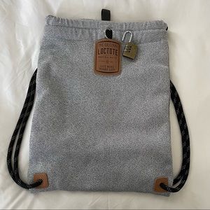 LocTote Original Industrial Bag Co Flak Sack Backpack Bag Gray Black